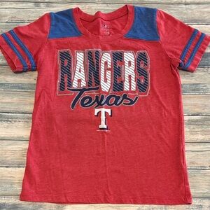 Girls Texas Rangers T-Shirt (Sz: 7/8)